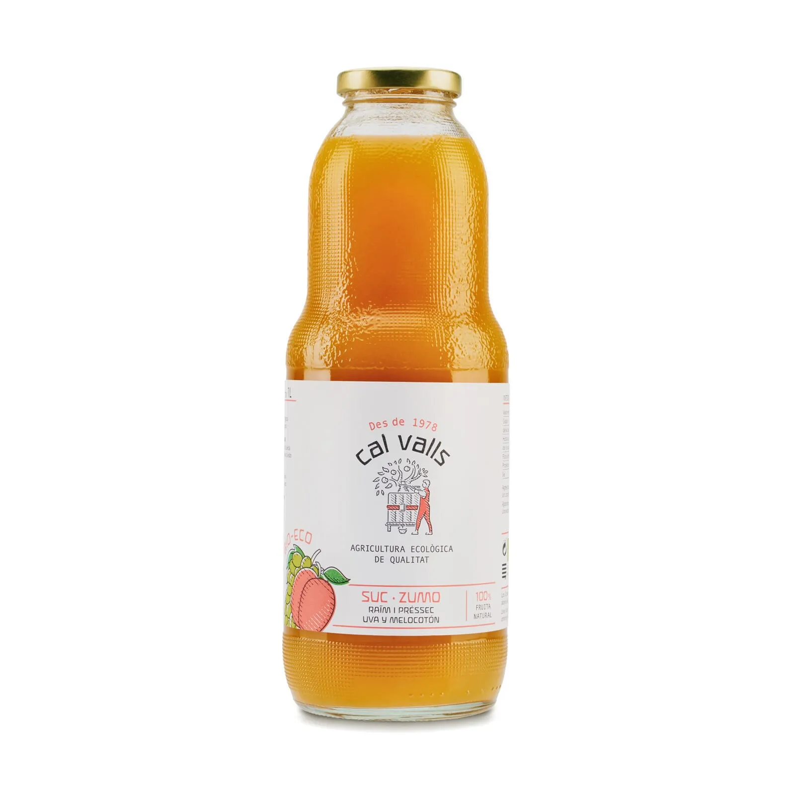 Zumo Melocotón y Uva 1l