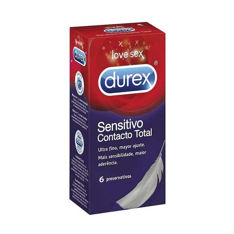 Durex Sensitivo Contacto Total 6 Ud