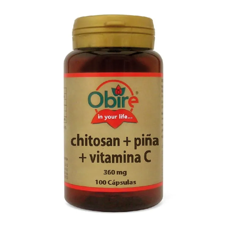 Chitosán + Piña + Vitamina C 360Mg 100 Caps