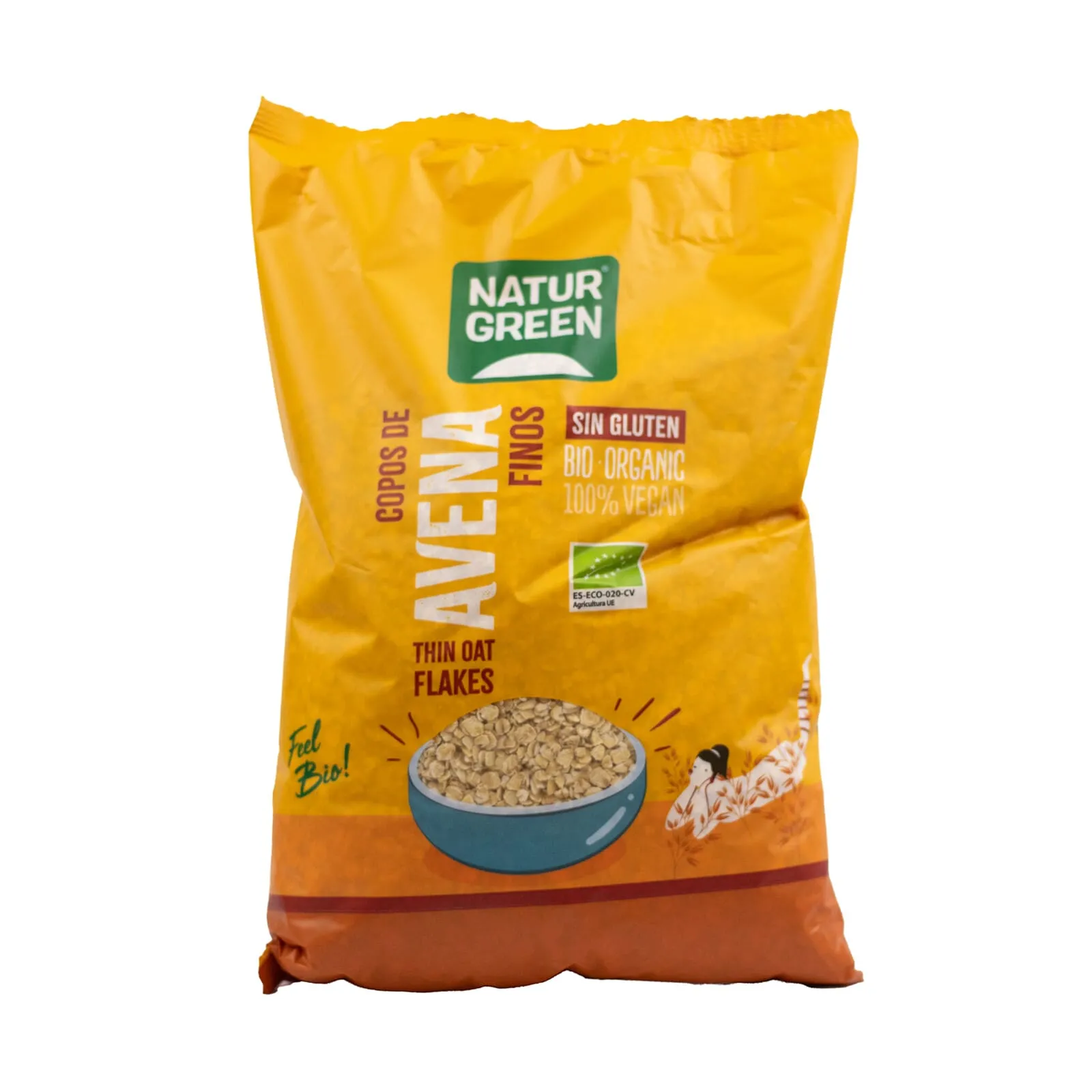 Copos de Avena Organica Finos 1 Kg