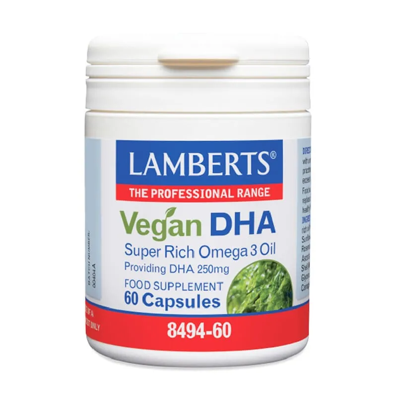 Vegan DHA 250mg  60 VCpas -Lamberts