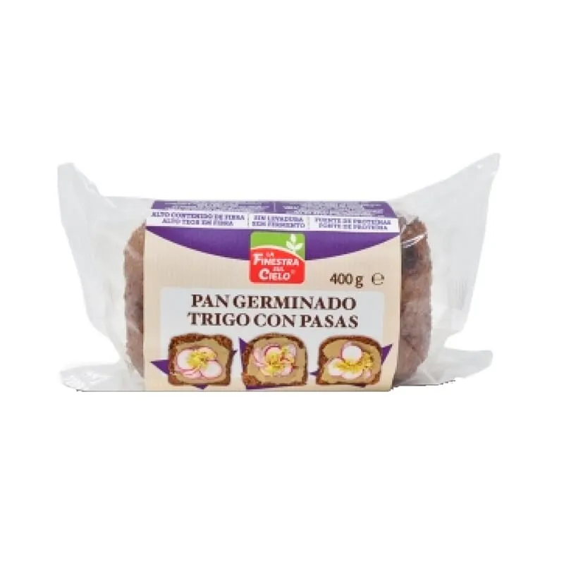 Pan Germinado con Almendras, Pasas y Dátiles 400 g