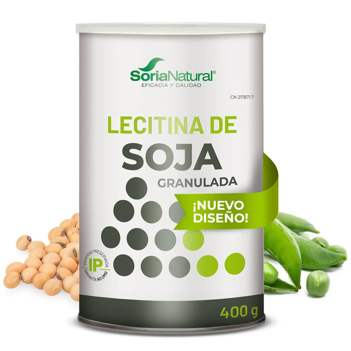 Lecitina de soja granulada 400 GRS. SORIA NATURAL