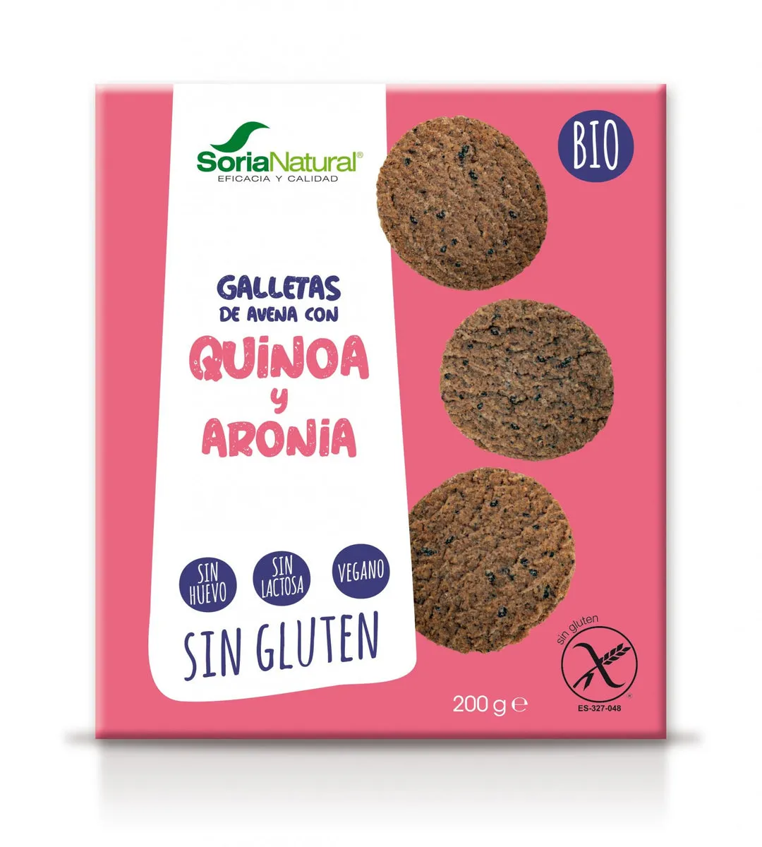 GALLETAS DE AVENA CON QUINOA Y ARONIA BIO SORIA NATURAL