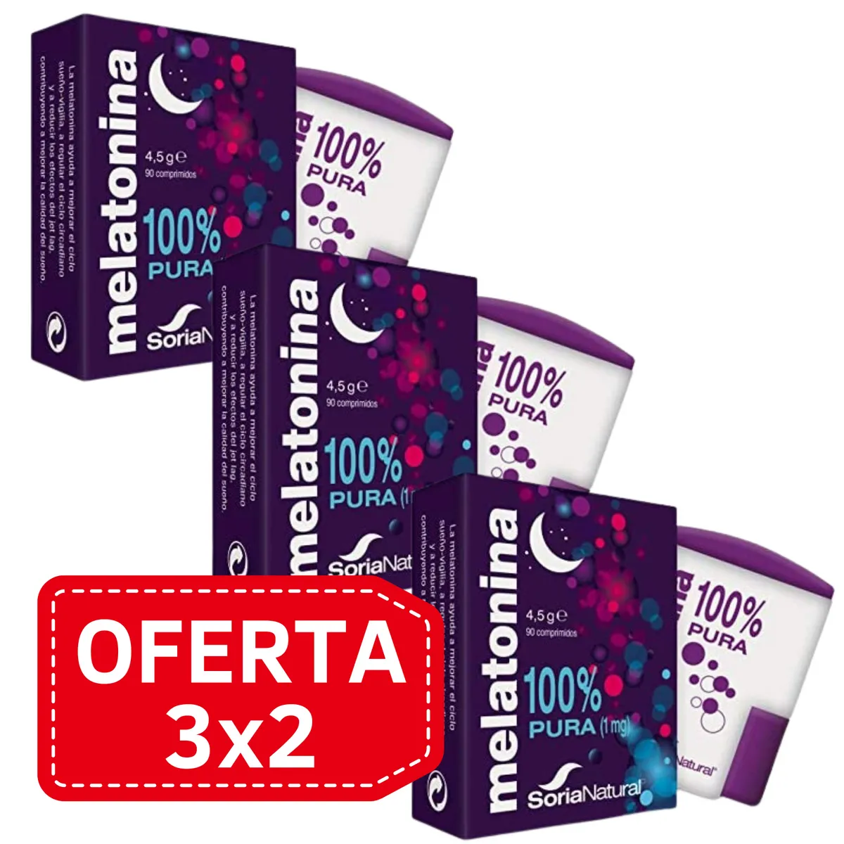 Pack 3x2 Soria Natural 90 comprimidos