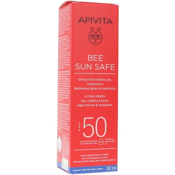 Apivita Bee Sun Safe Hydra Fresh Gel-Crema Facial Textura Ligera 50 ml