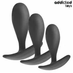 Addicted toys Set de 3 plug Anal Silicona Modelo 2