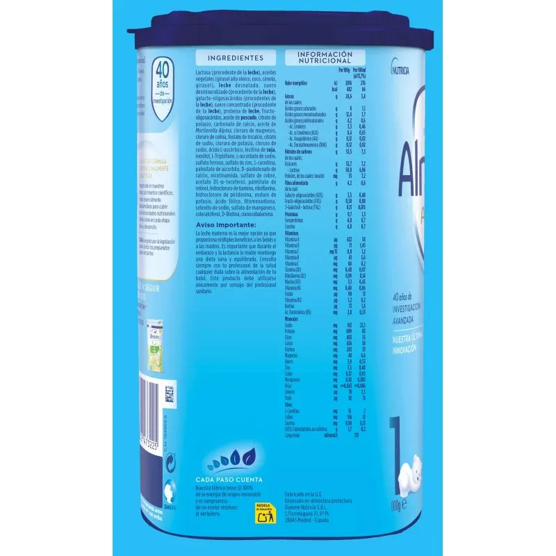 Almirón Advance 1 Leche de inicio en polvo 800gr