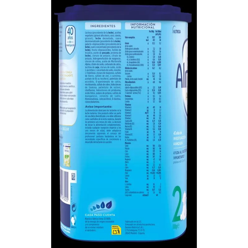 Almirón Advance 2 Leche de Continuación 800gr