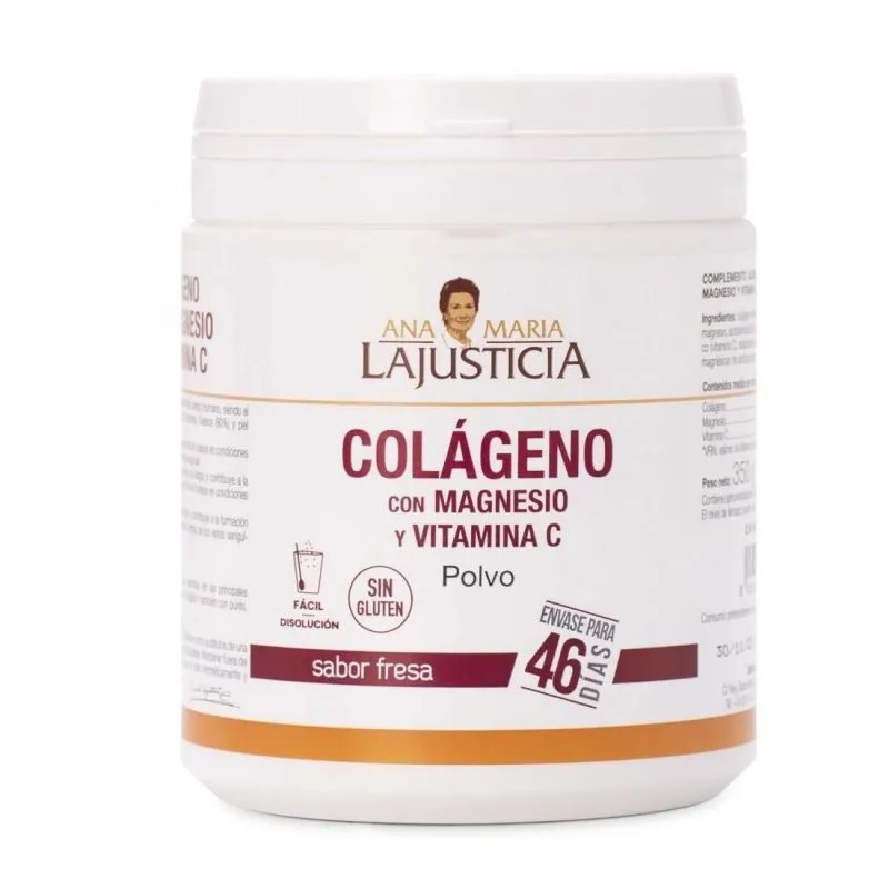 Ana María Lajusticia Colágeno con Magnesio + Vitamina C Sabor Fresa 350gr