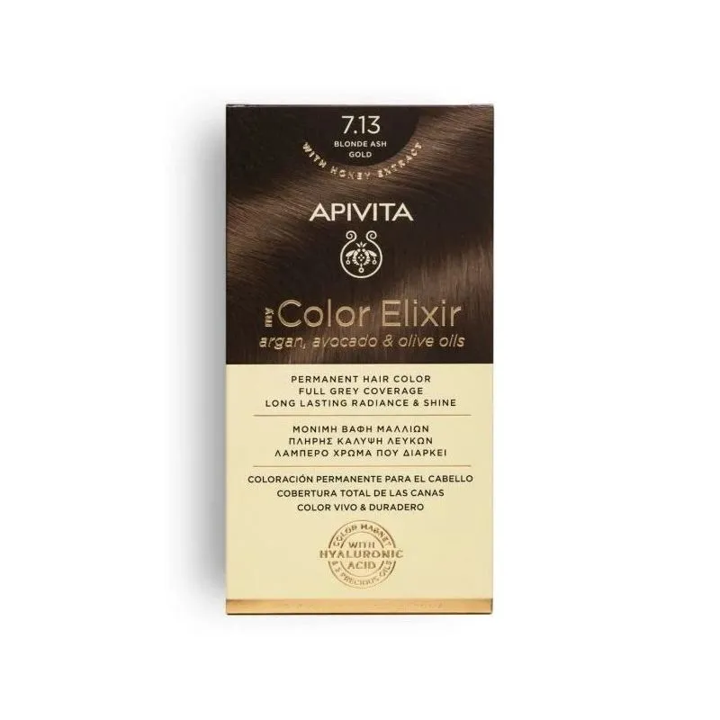 Apivita My Color Elixir 7.13 Rubio Ceniza Dorado