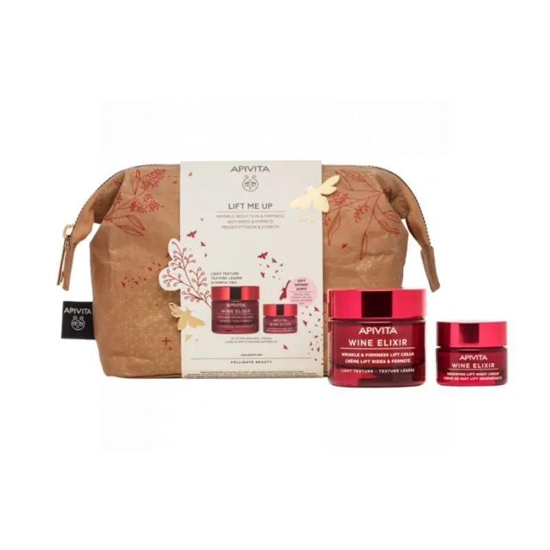 Apivita Neceser Wine Elixir Crema Ligera + Crema Noche