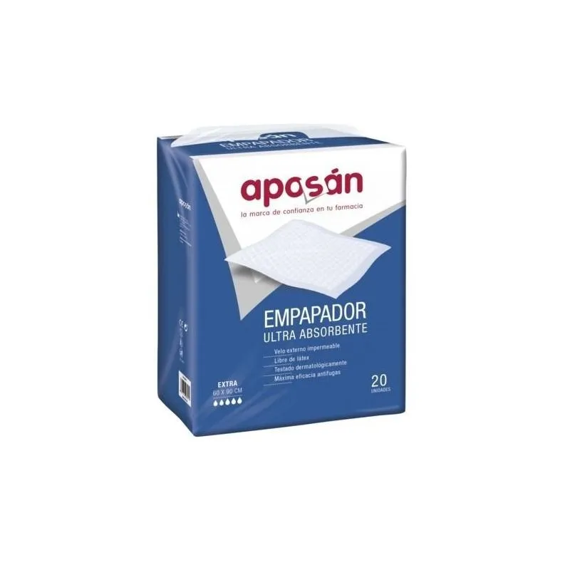 Aposán Empapador Ultra Absorbente 90cm x 60cm 20uds