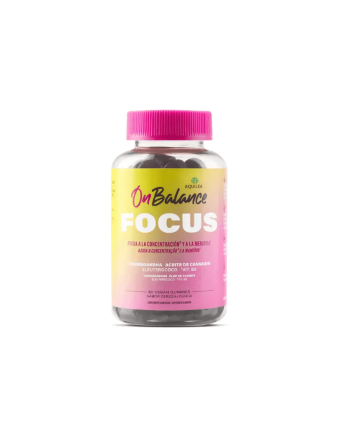 AQUILEA On Balance Focus Sabor Cereza 60 Gummies