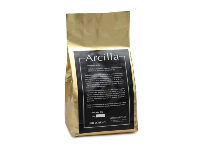 ARCILLA MARRÓN BOLSA 2KG ARTESANÍA AGRÍCOLA