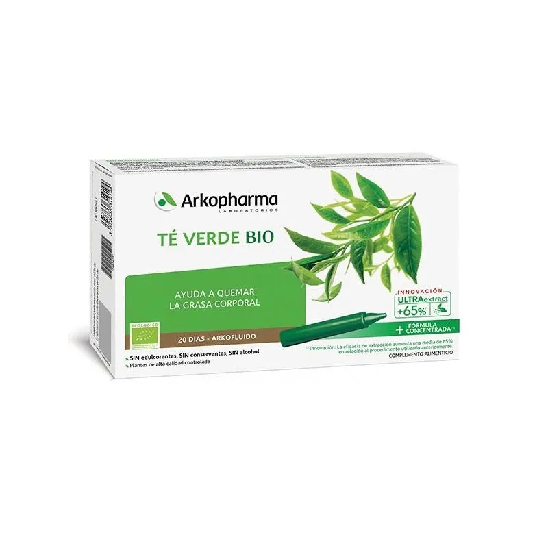 Arkofluido Té Verde BIO 20 Ampollas