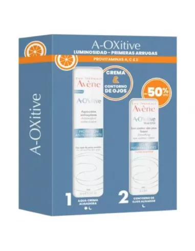 AVENE A-OXITIVE DIA AQUA- CREMA ALISADORA 30 ML + CONTORNO DE OJOS 15 ML PACK
