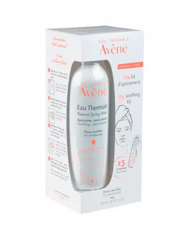 AVENE MI KIT CALMANTE AGUA TERMAL + MASCARAS FAC