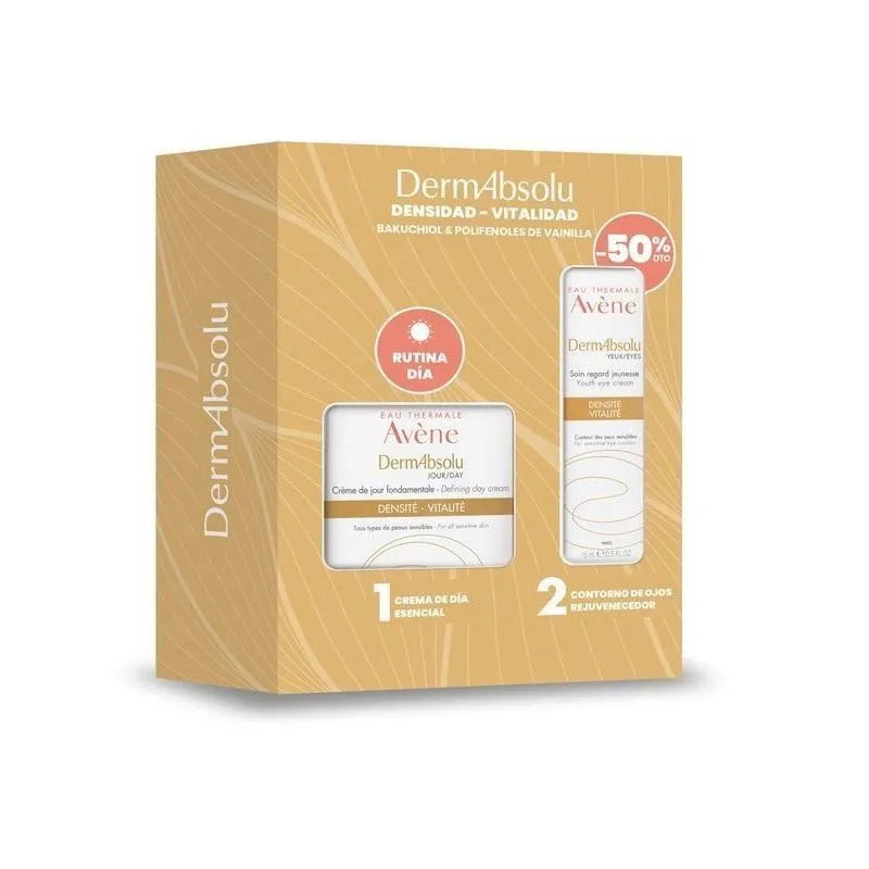 Avéne DermAbsolu Pack Rutina Crema de Día 40ml + Contorno de Ojos 15ml