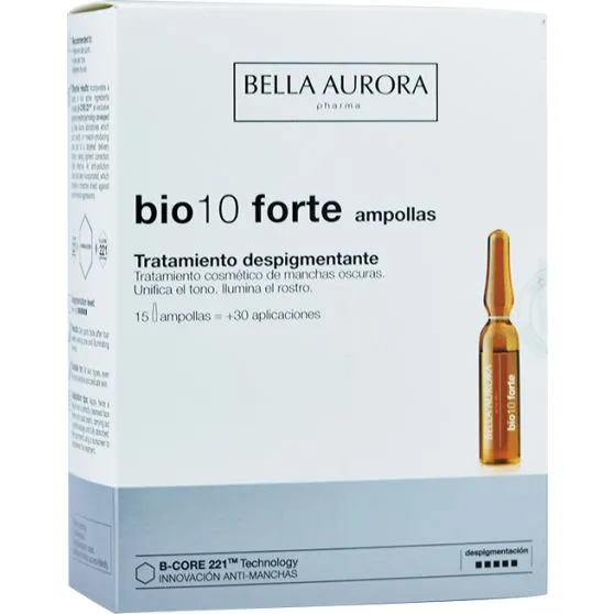 Bella Aurora bio10 forte Tratamiento Despigmentante 15 Ampollas