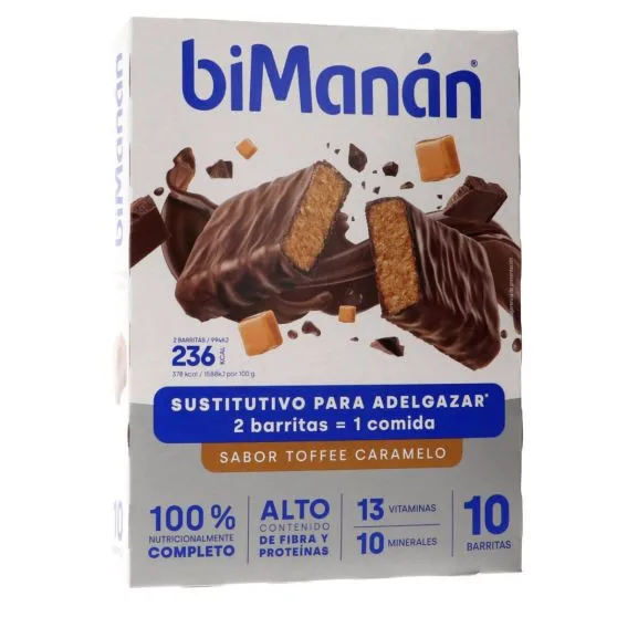 biManan Sustitutive Barritas Toffee