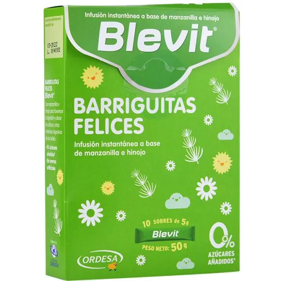 Blevit Infusión Manzanilla-Hinojo Barriguitas Felices 10 Sobres
