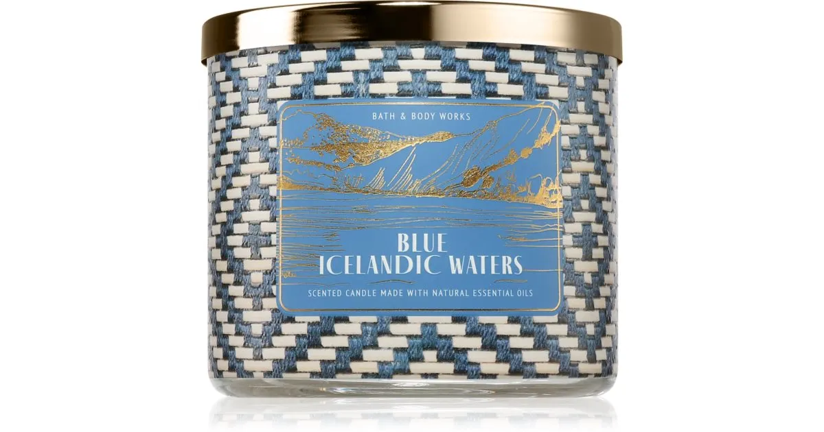 Bath & Body Works Blue Icelandic Waters scented candle 411 g