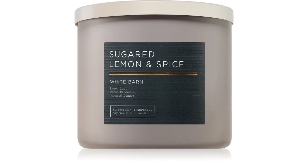 Bath & Body Works Sugared Lemon & Spice Scented Candle 411g