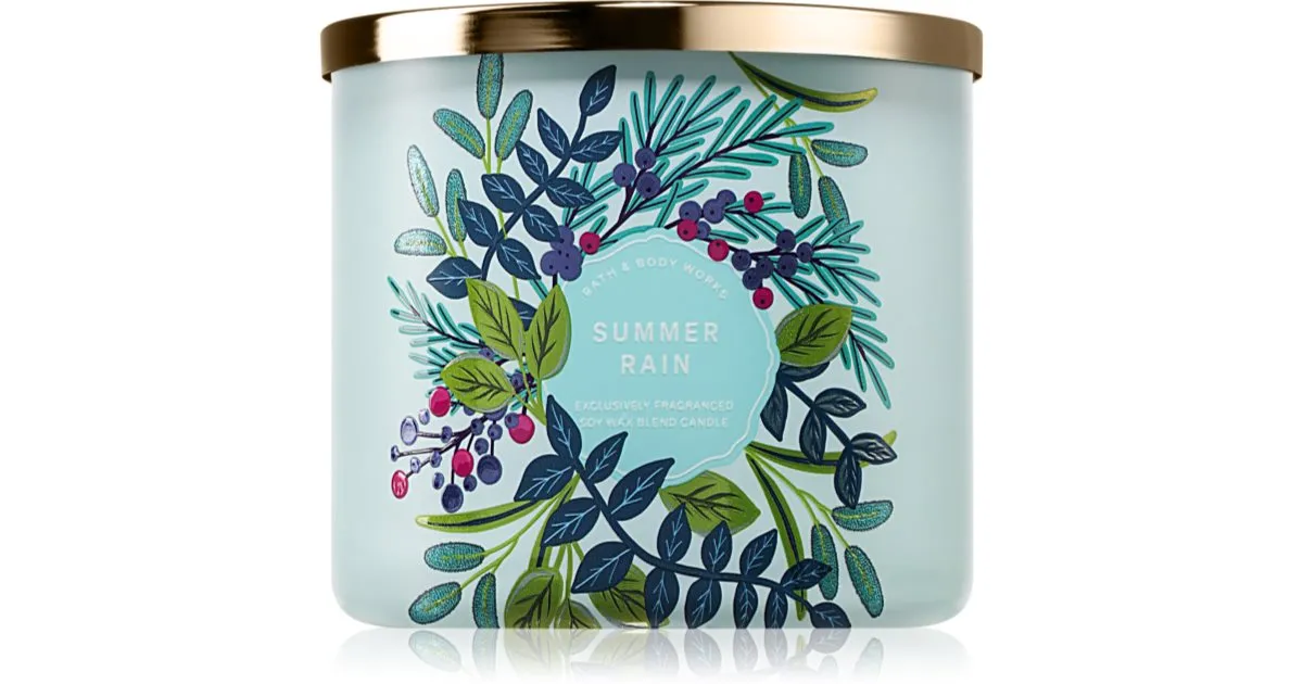 Bath & Body Works Summer Rain scented candle 411 g