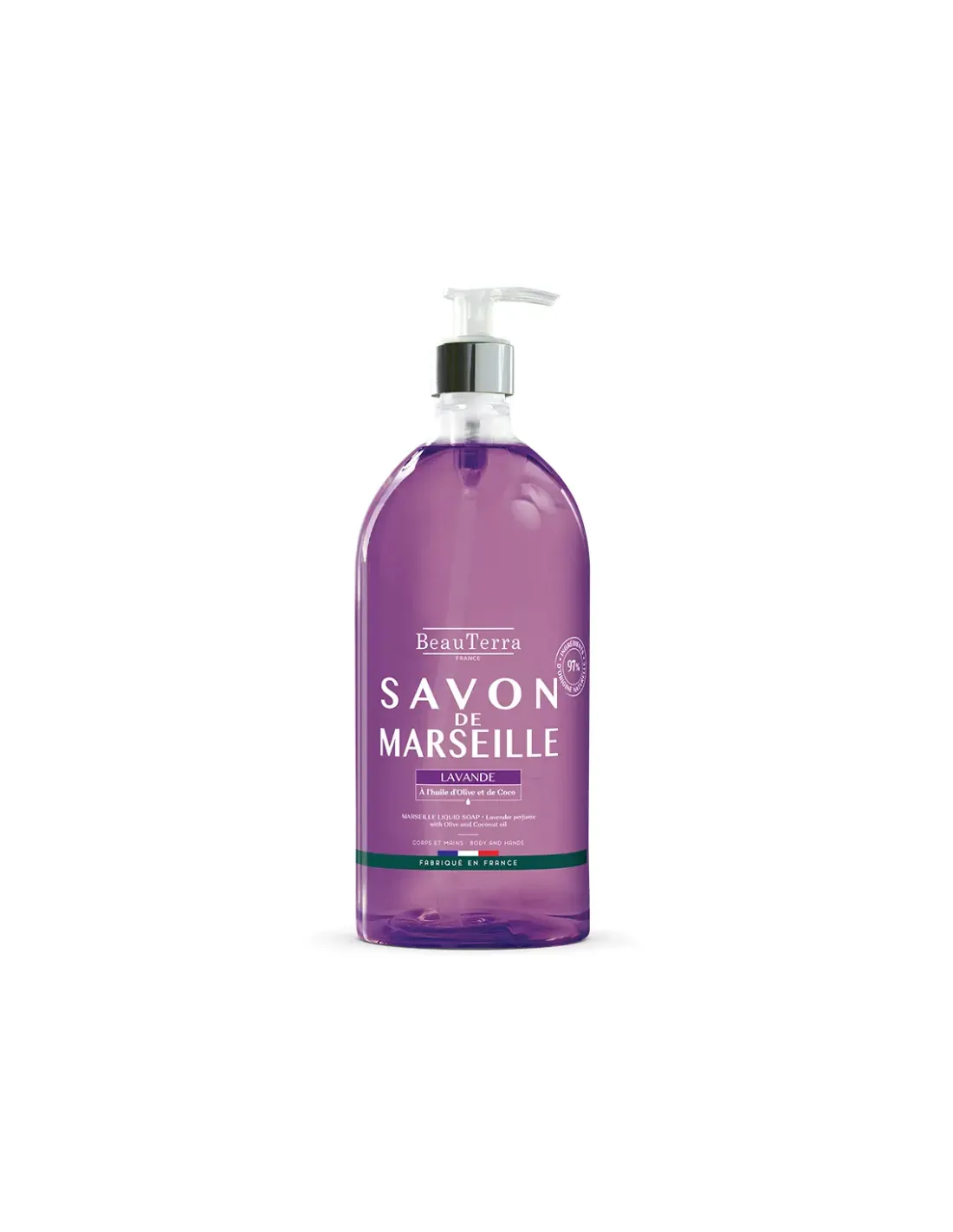 BeauTerra Jabón de Marsella Lavanda 1L