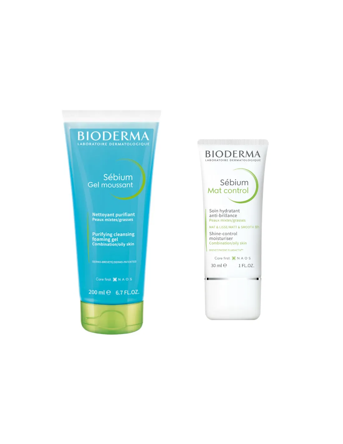 BIODERMA Pack Sébium Gel Moussant 200 ml + Sébium Mat Control 30 ml