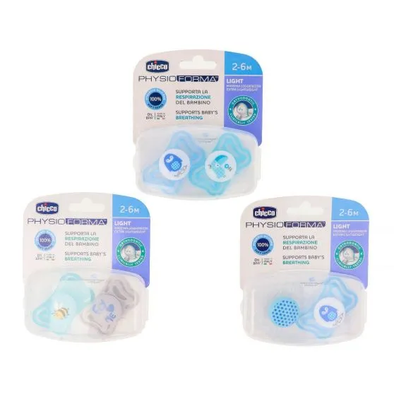 Chicco Chupetes PhysioForma Light Azul 2-6 Meses