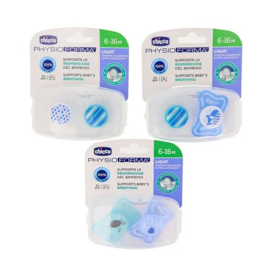 Chicco Chupetes PhysioForma Light Azul 6-16 Meses