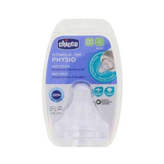 Chicco Recambios Tetinas Physio 0 M Flujo Lento
