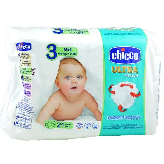 Chicco Pañales Fit & Fun Talla 3