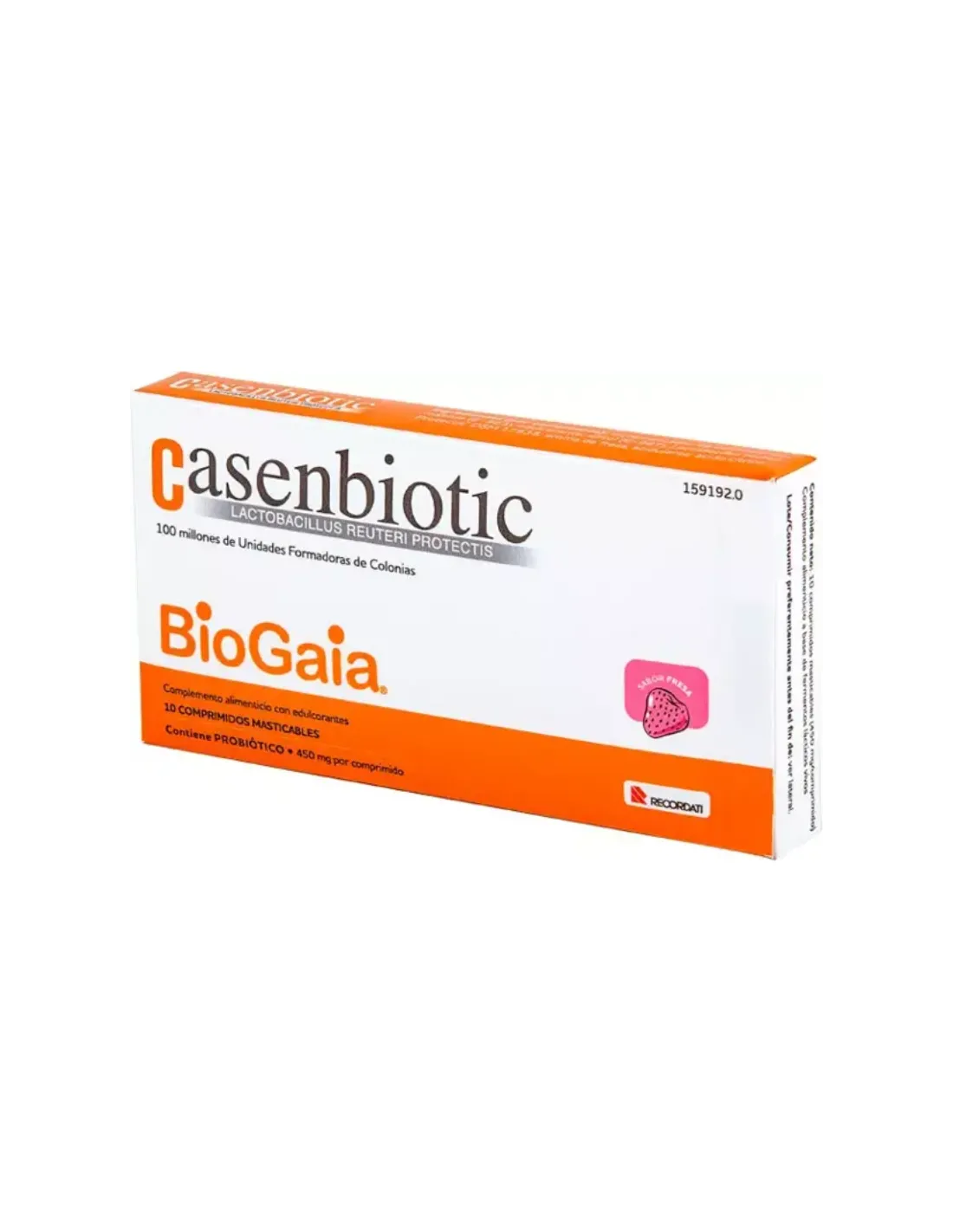 Casenbiotic Sabor Fresa 10 Comprimidos