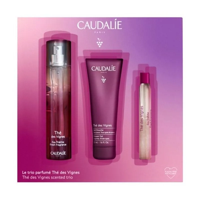Caudalie Le Trio Perfume Thé des Vignes Set Regalo