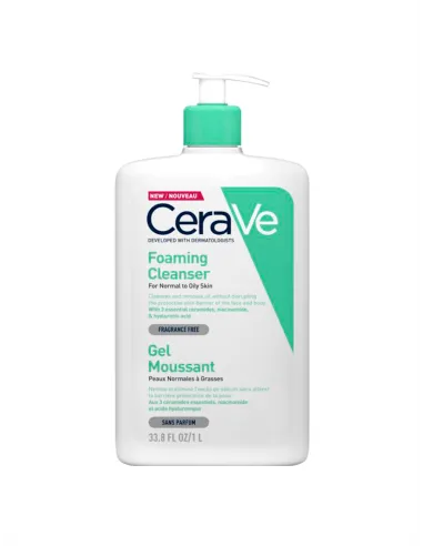 CERAVE GEL LIMPIADOR ESPUMOSO 1000 ML