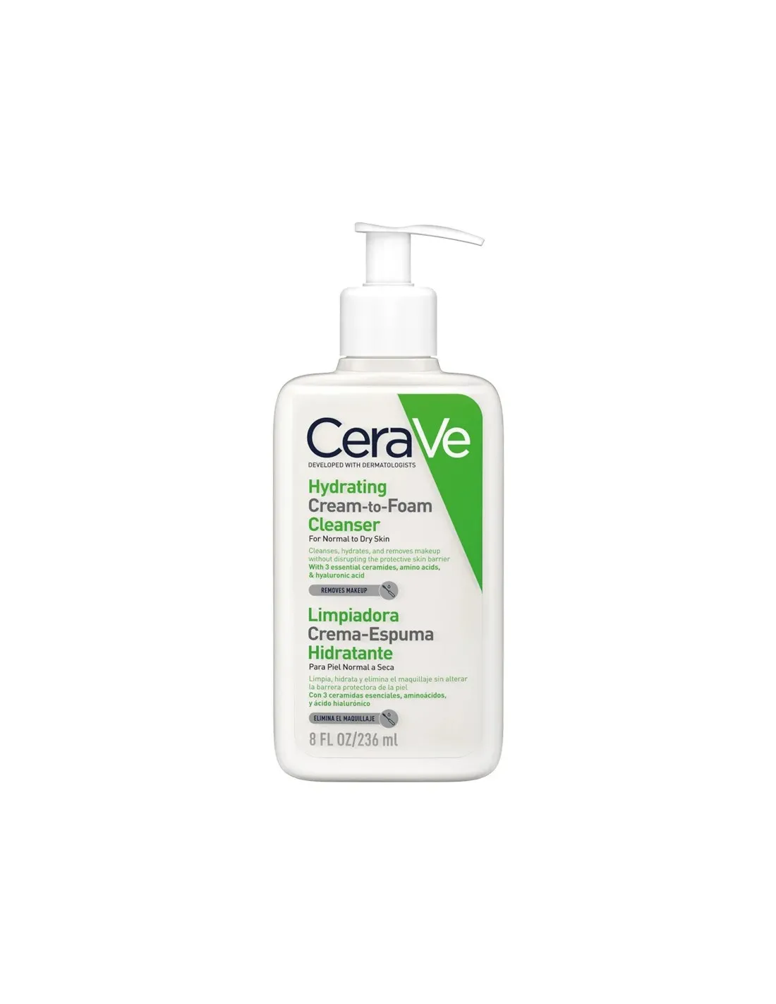 CeraVe Limpiador Crema-Espuma Hidratante 236 ml