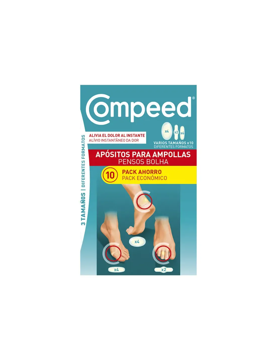 Compeed Ampollas 3 Tamaños 10 Apósitos