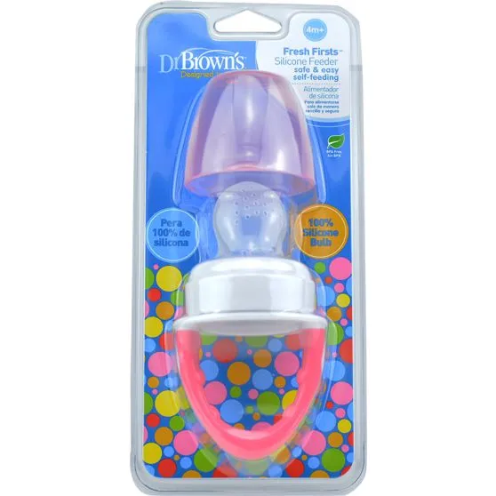 Dr. Brown's Alimentador Antiahogo Rosa