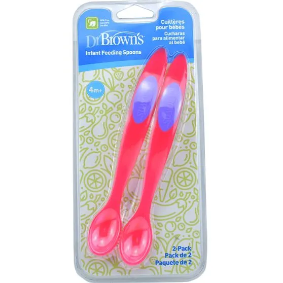 Dr. Brown's Pack Cucharas Rosas