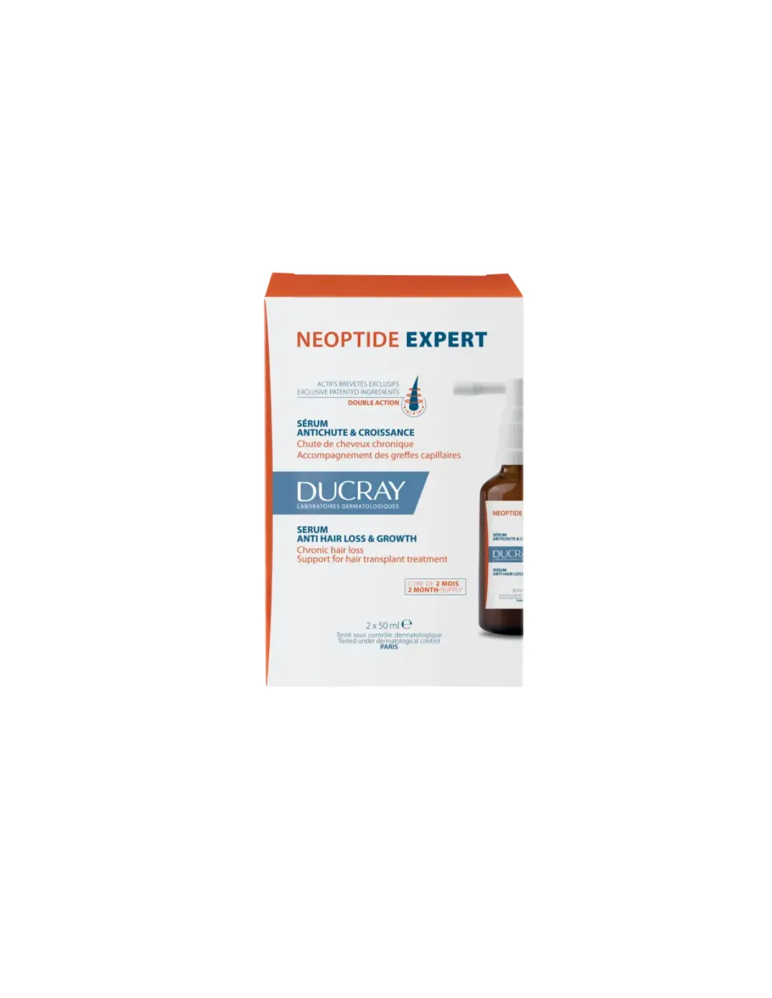 DUCRAY Neoptide Expert Sérum Anticaída y Crecimiento 2x50 ml