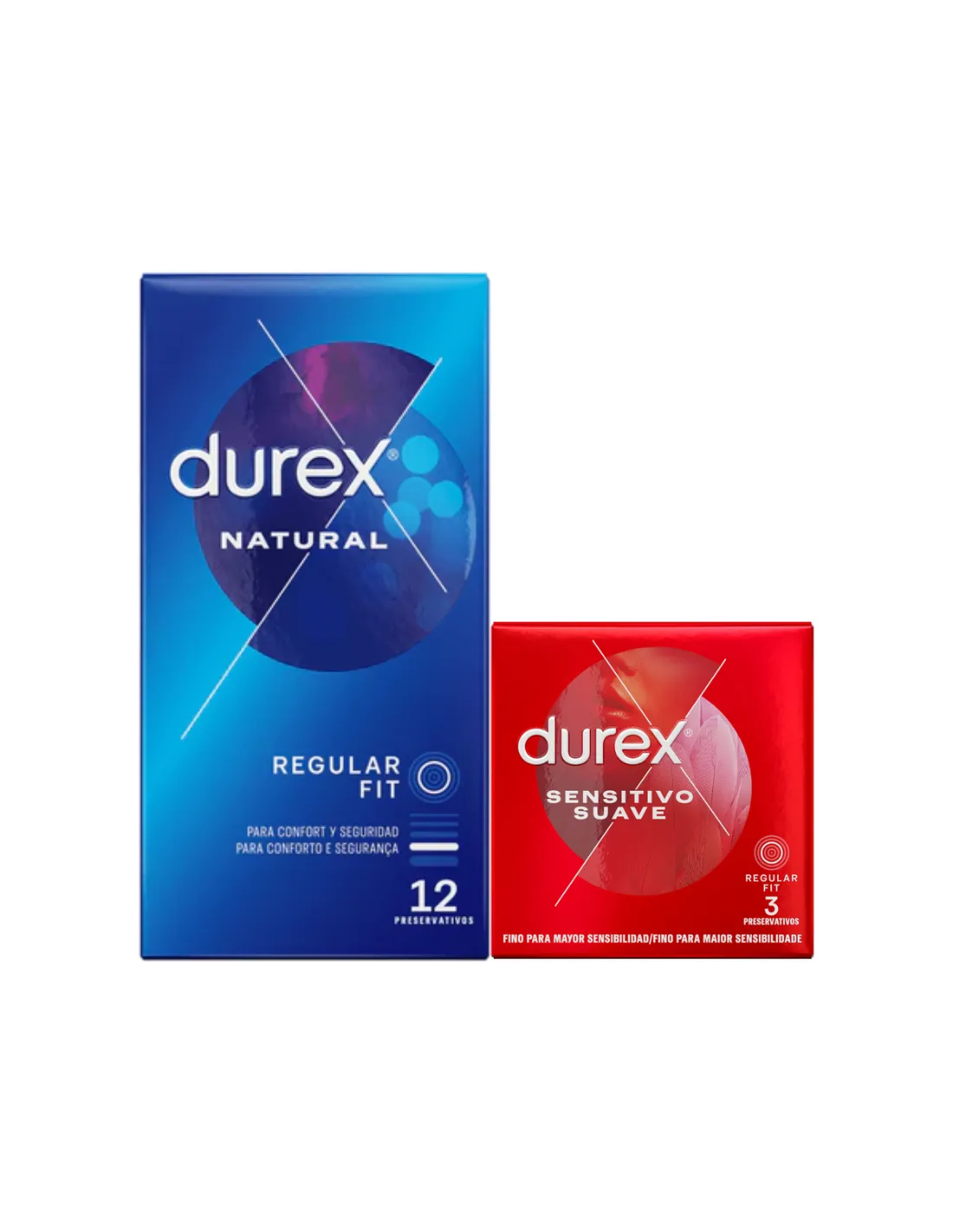 DUREX Pack Natural 12 Preservativos + Sensitivo Suave 3 Preservativos