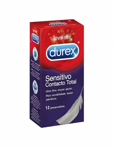 DUREX PRESERVATIVOS SENSITIVO CONTACTO TOTAL 12