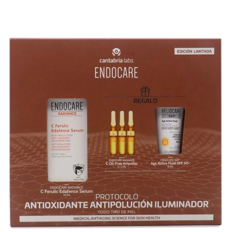 Endocare Radiance Protocolo Antioxidante Antipolución Iluminador