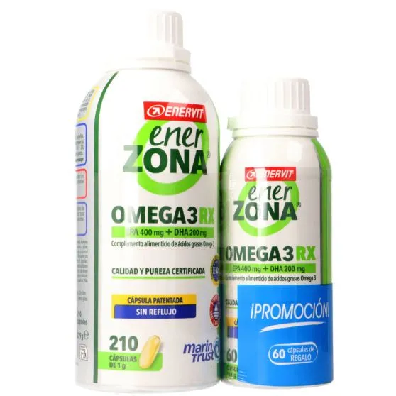 EnerZona Promoción Omega 3 Rx 210 + 60 Cápsulas de Regalo