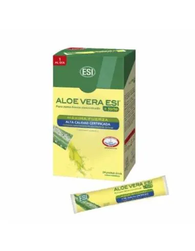 ESI ZUMO ALOE VERA + FORTE 24 SOBRES BEBIBLES 20 ML