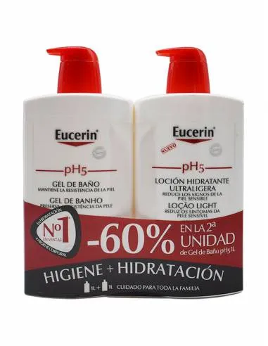 EUCERIN PACK LOCION ULTRALIGERA + 60% GEL