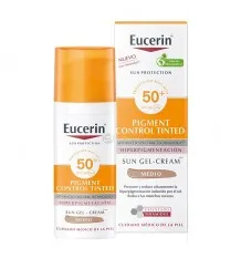 Eucerin Protector Solar Pigment Control FPS 50+ con color tono medio 50ml